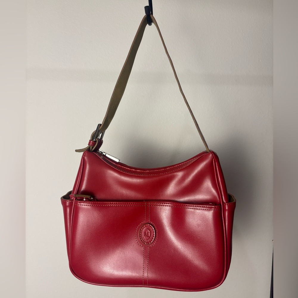 Red Leather Shoulder Bag